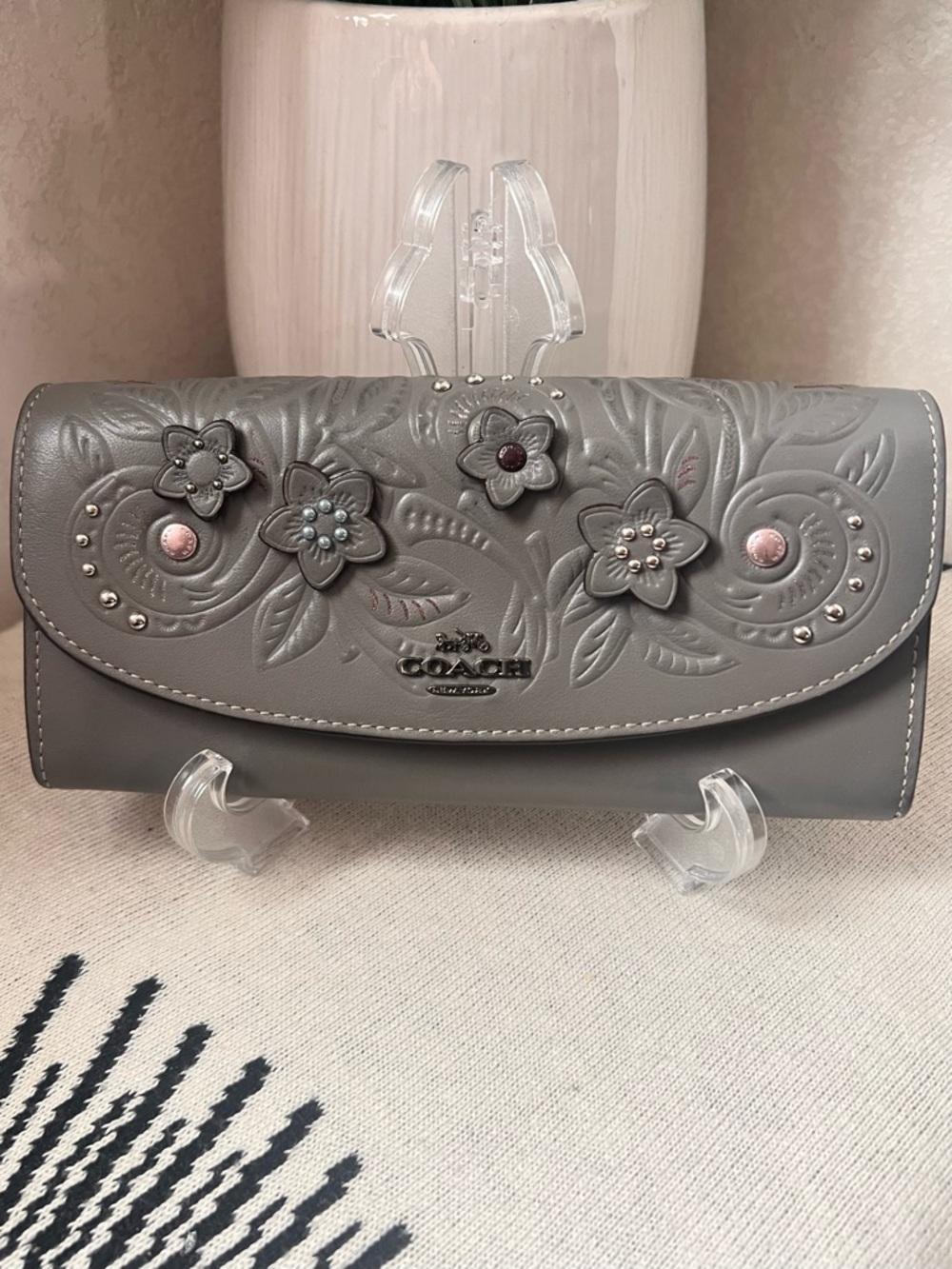COACH Tea Rose Slim Envelope Wallet